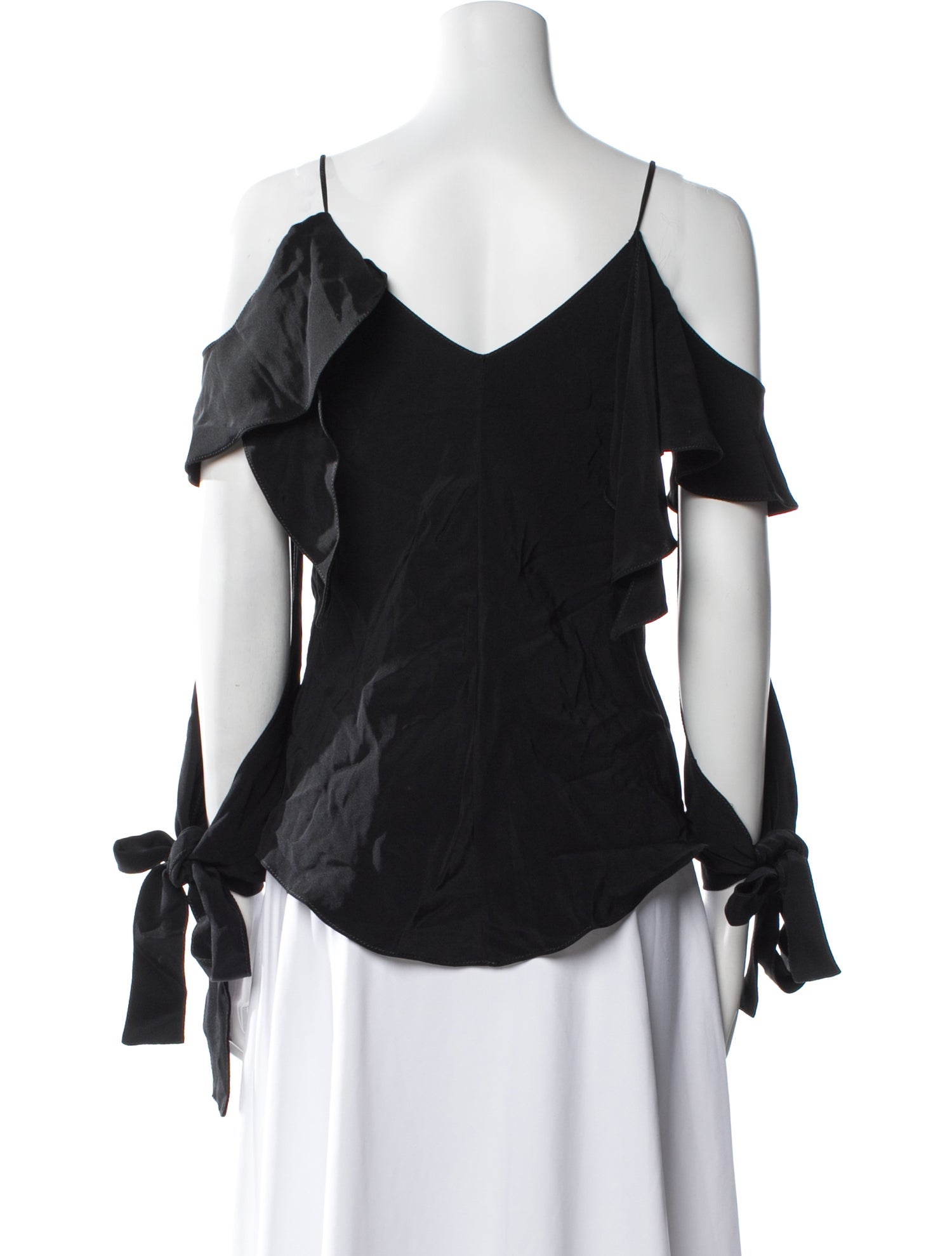 Juan Carlos Obando Silk Off-The-Shoulder Blouse